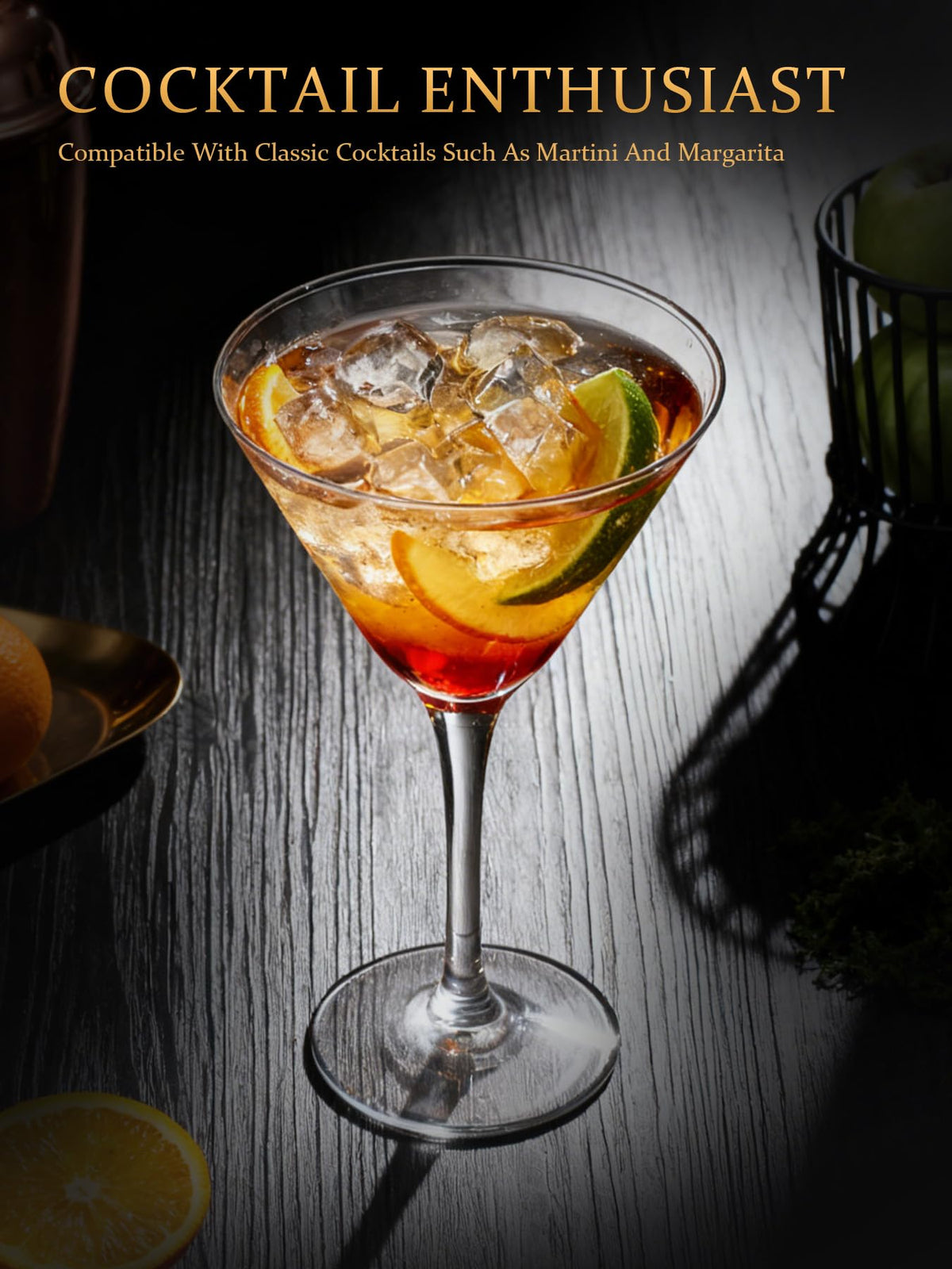 5 oz Crystal Cocktail Glasses Set of 6 C947