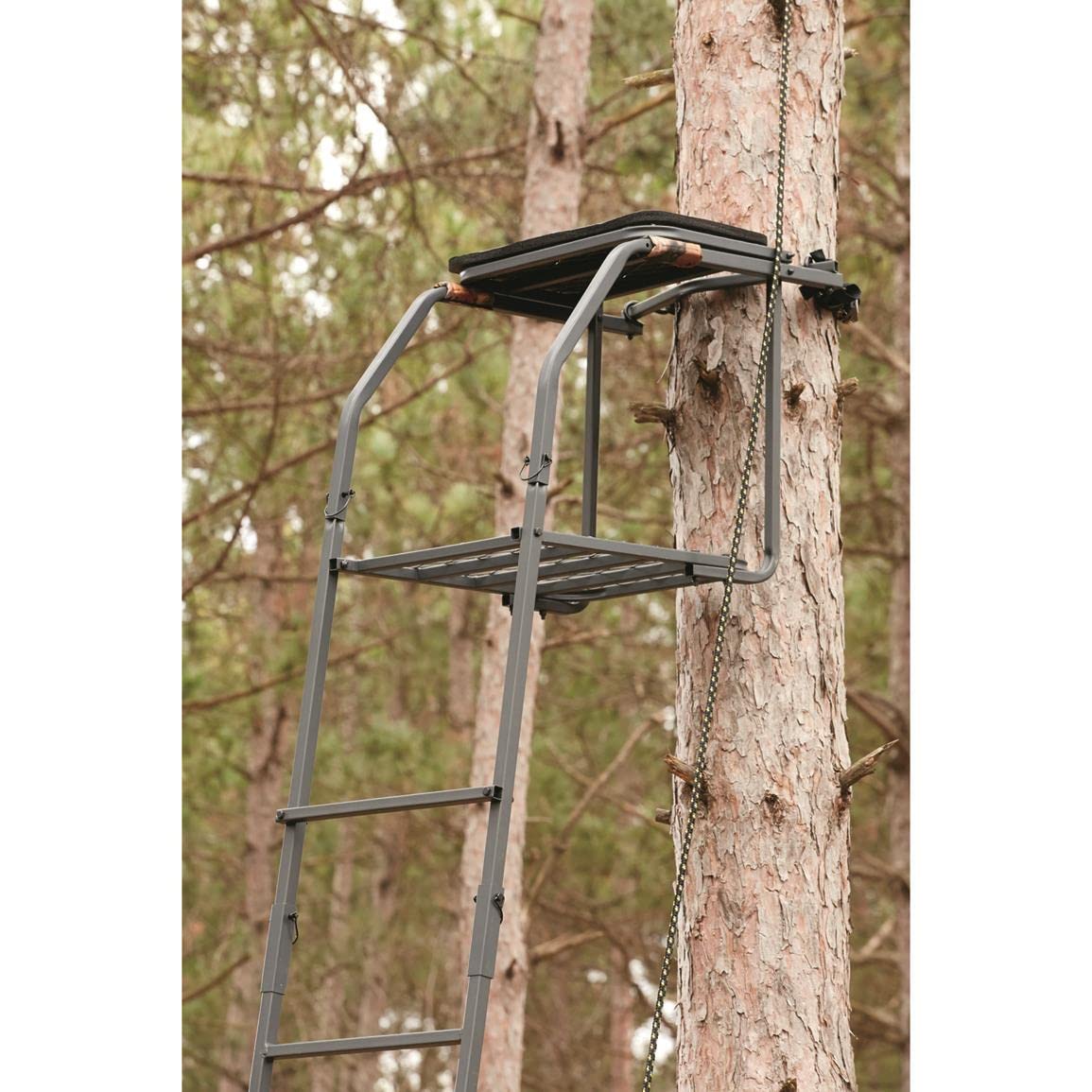 18’ Ladder Tree Stand with Seat and Foot Platform X8235