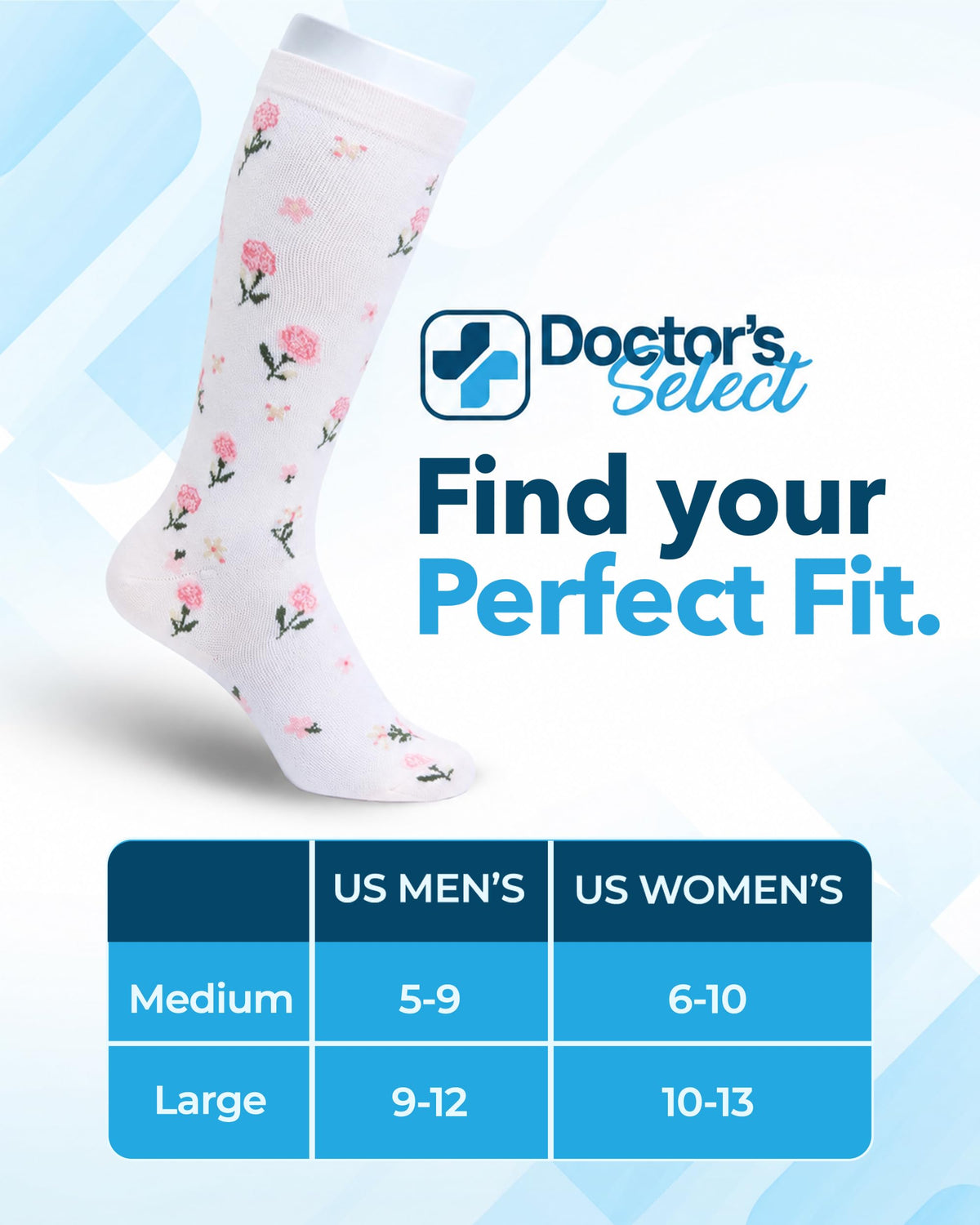 Bamboo Viscose 8-15 mmHg Knee High Compression Socks 3 Pairs T667