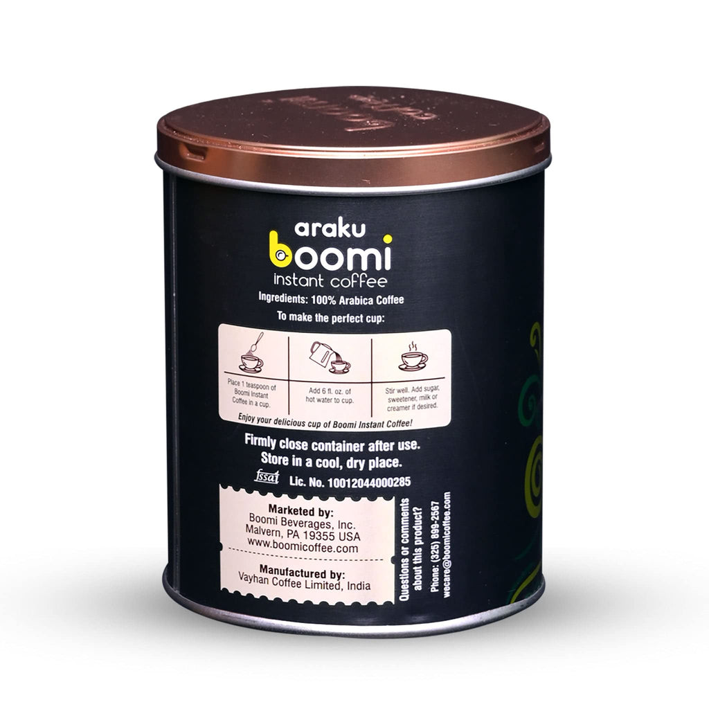 Single Origin Instant Coffee Powder Medium Roast 100% Arabica 7oz Tin W734427
