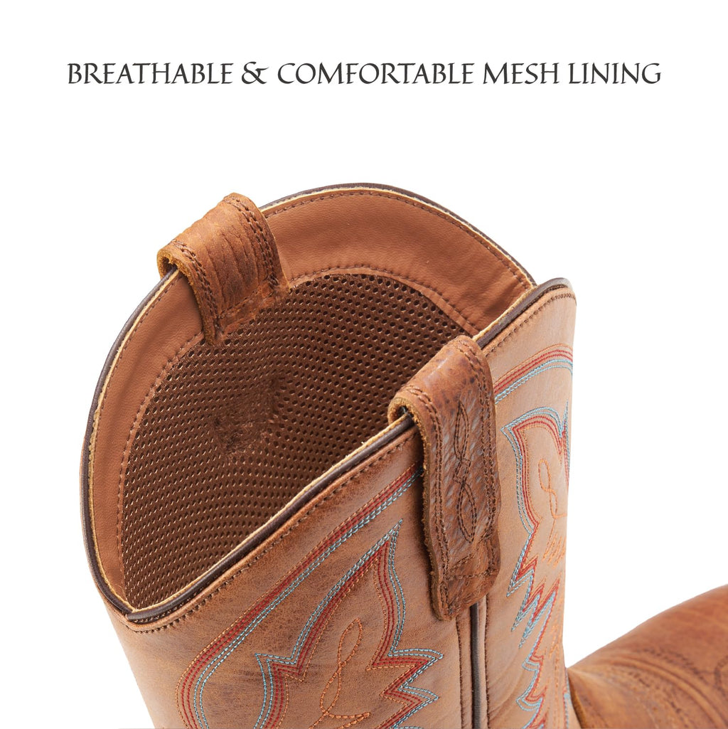 Men's Square Toe Pull On Western Boots C577