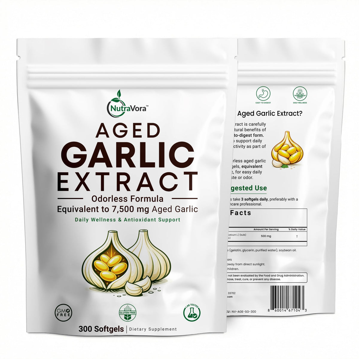 Aged Garlic Extract Softgels, 300 Softgels A85982