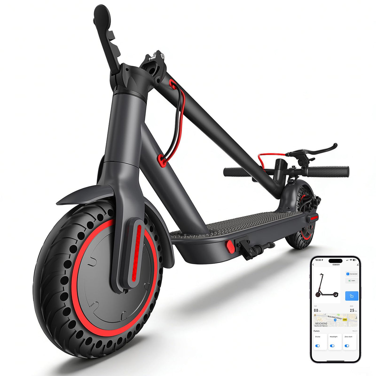 Electric Scooter 350W/500W Motor 8.5'' Solid Tire V2577