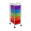 10 Drawer Rolling Storage Cart F713