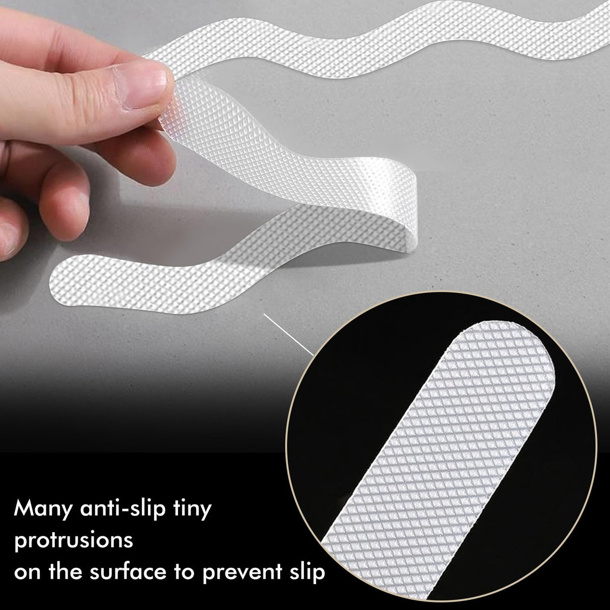 24 PCS Anti Slip Shower Stickers with Scraper O499955
