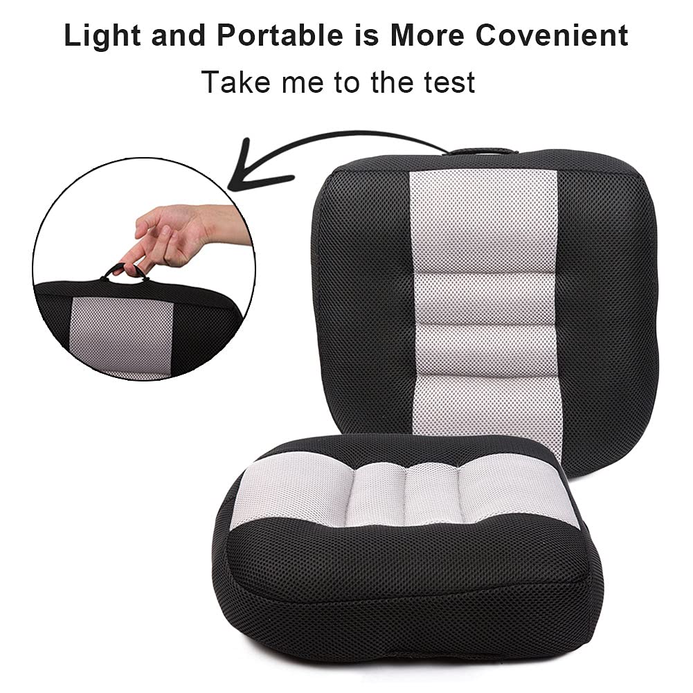 Black Breathable Mesh Car Booster Seat Cushion Q8178