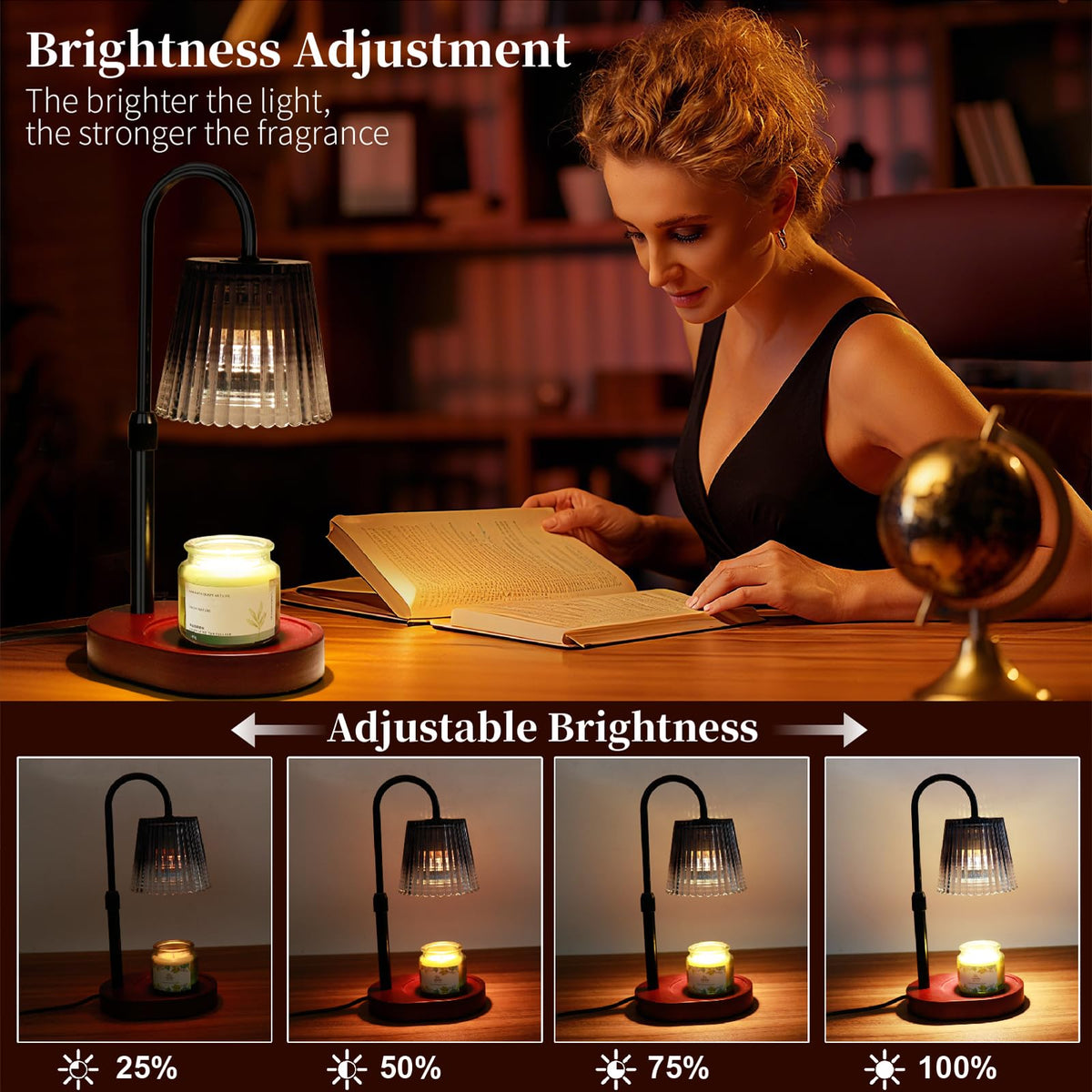 Candle Warmer Lamp with Timer and Dimmable Control A985261
