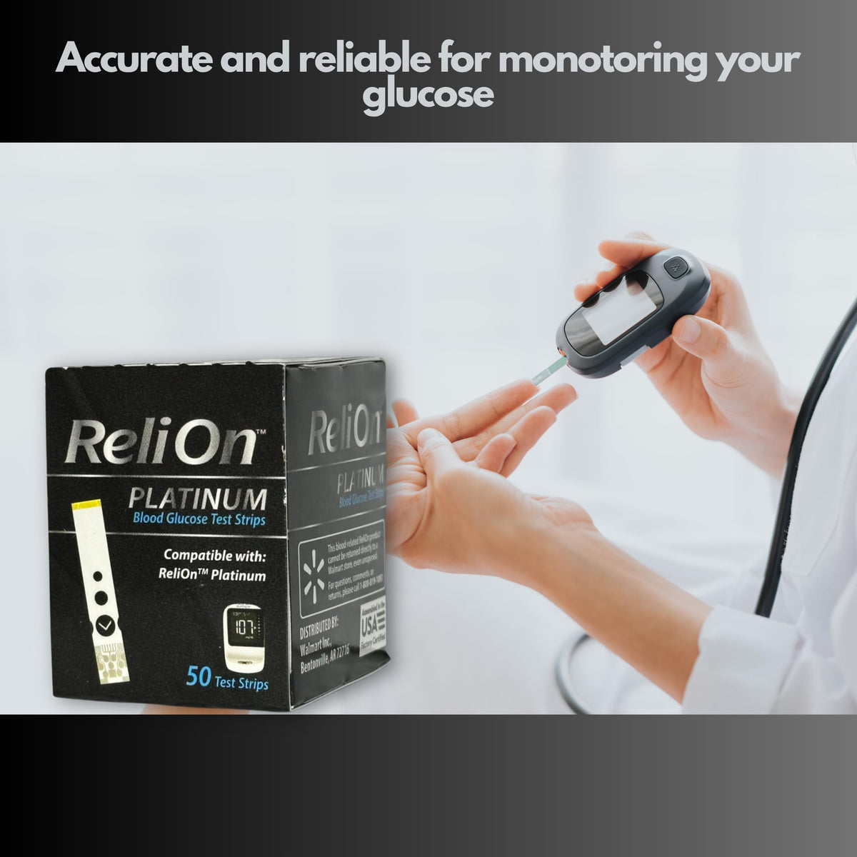 Blood Glucose Test Strips 50 Count U214876