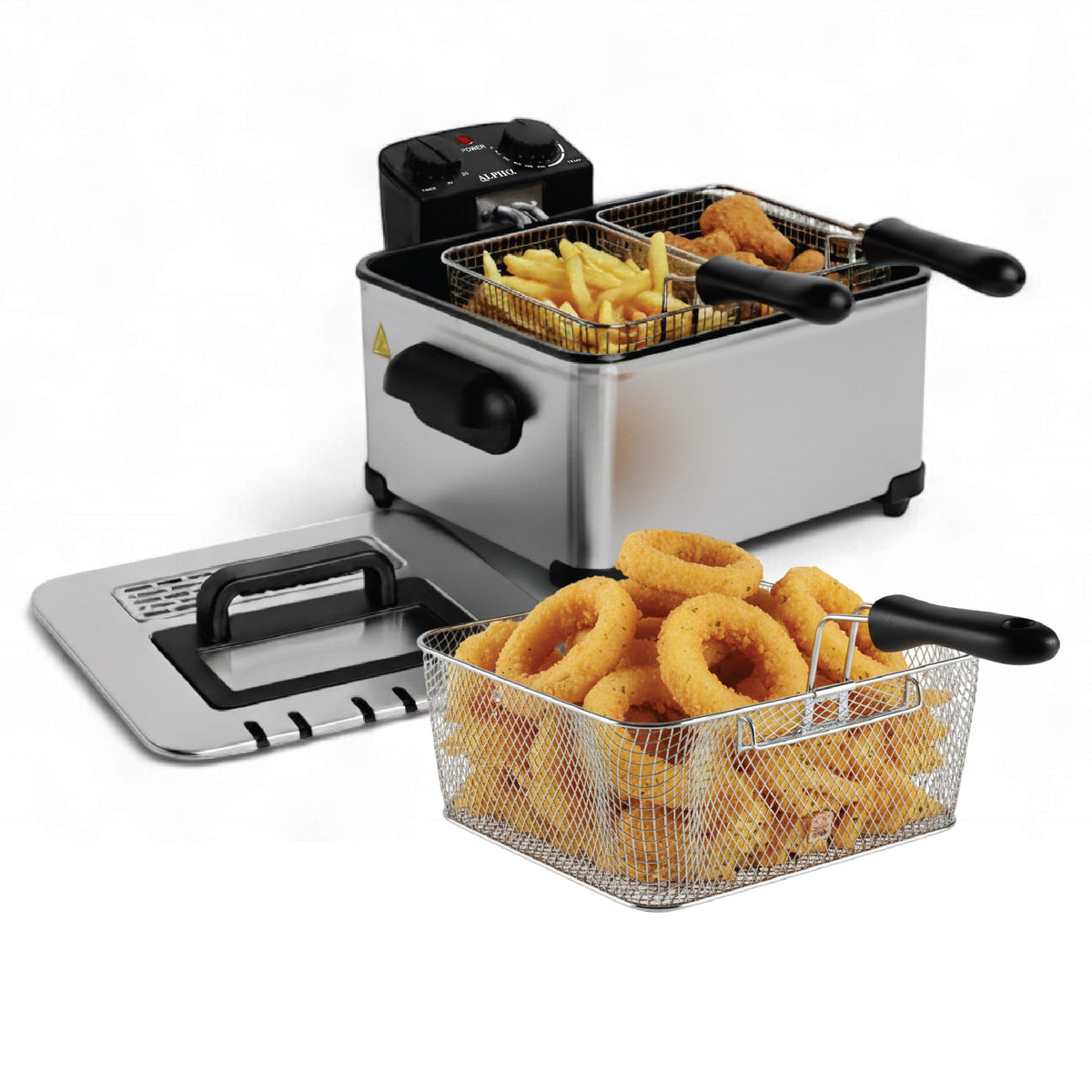 4.5L Stainless Steel Electric Deep Fryer with Basket O126400