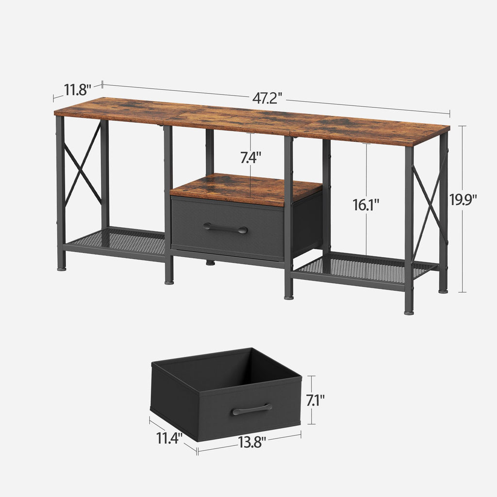Fabric Drawer TV Stand for 50 55 Inch TV X99909