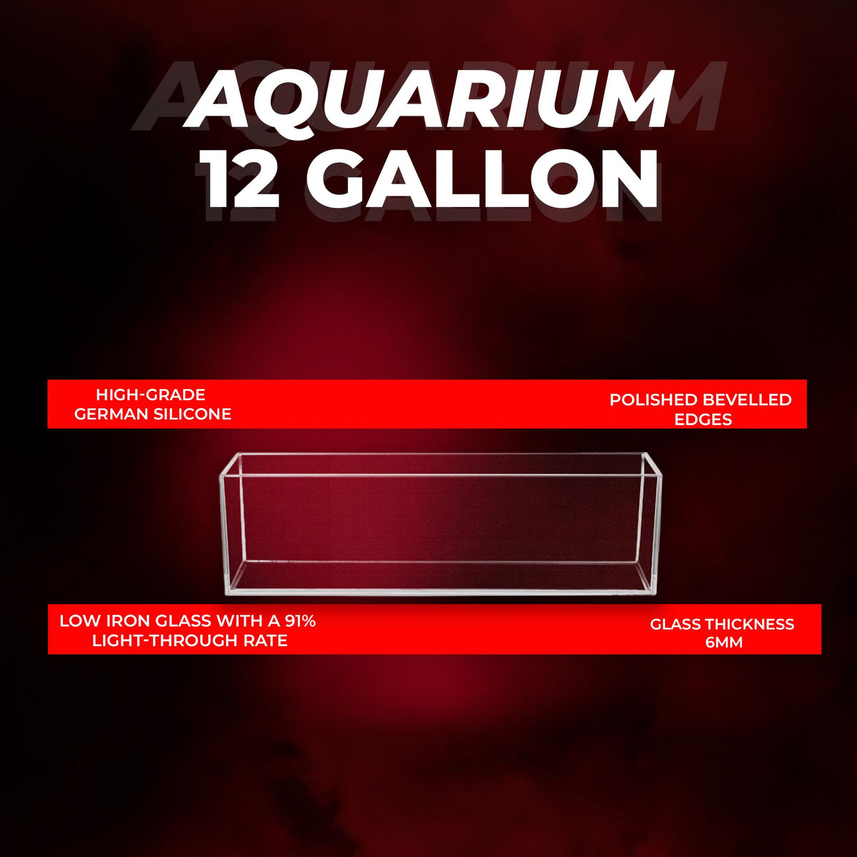 High Clarity Glass 12 gal Fish Tank K738170