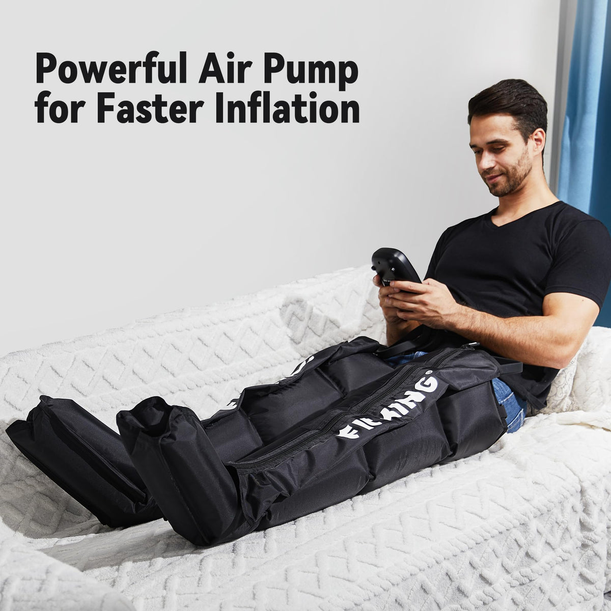 Air Compression Recovery System Full Leg Massager Boots V7871