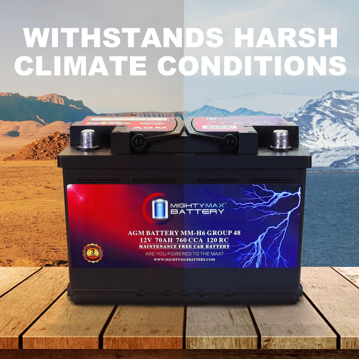 12V 70 AH AGM Car Battery P97392
