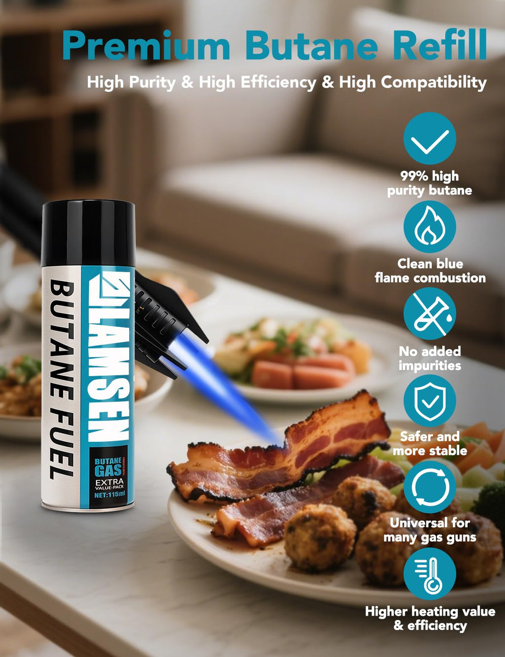 Butane Refill 115ml 3 Can H2815
