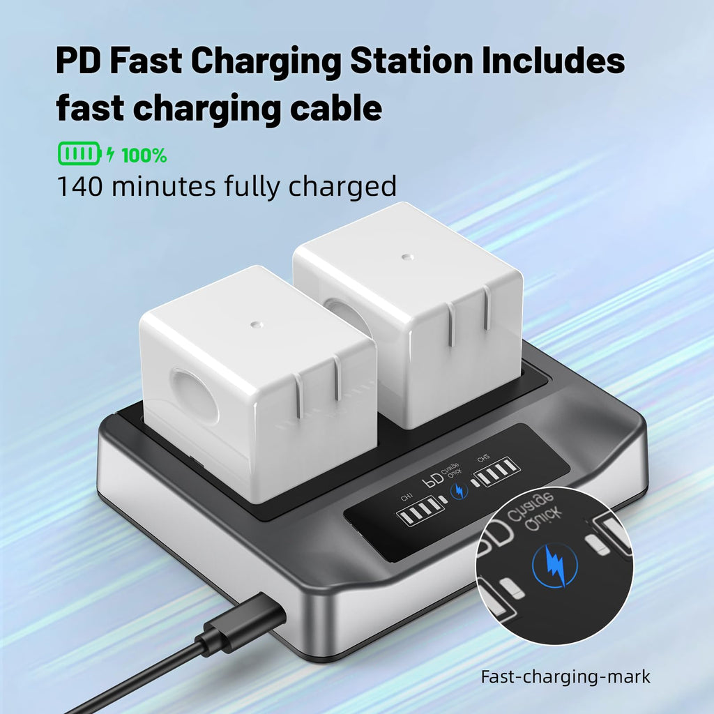 2-Pack Rechargeable Batteries with Charging Station R744687
