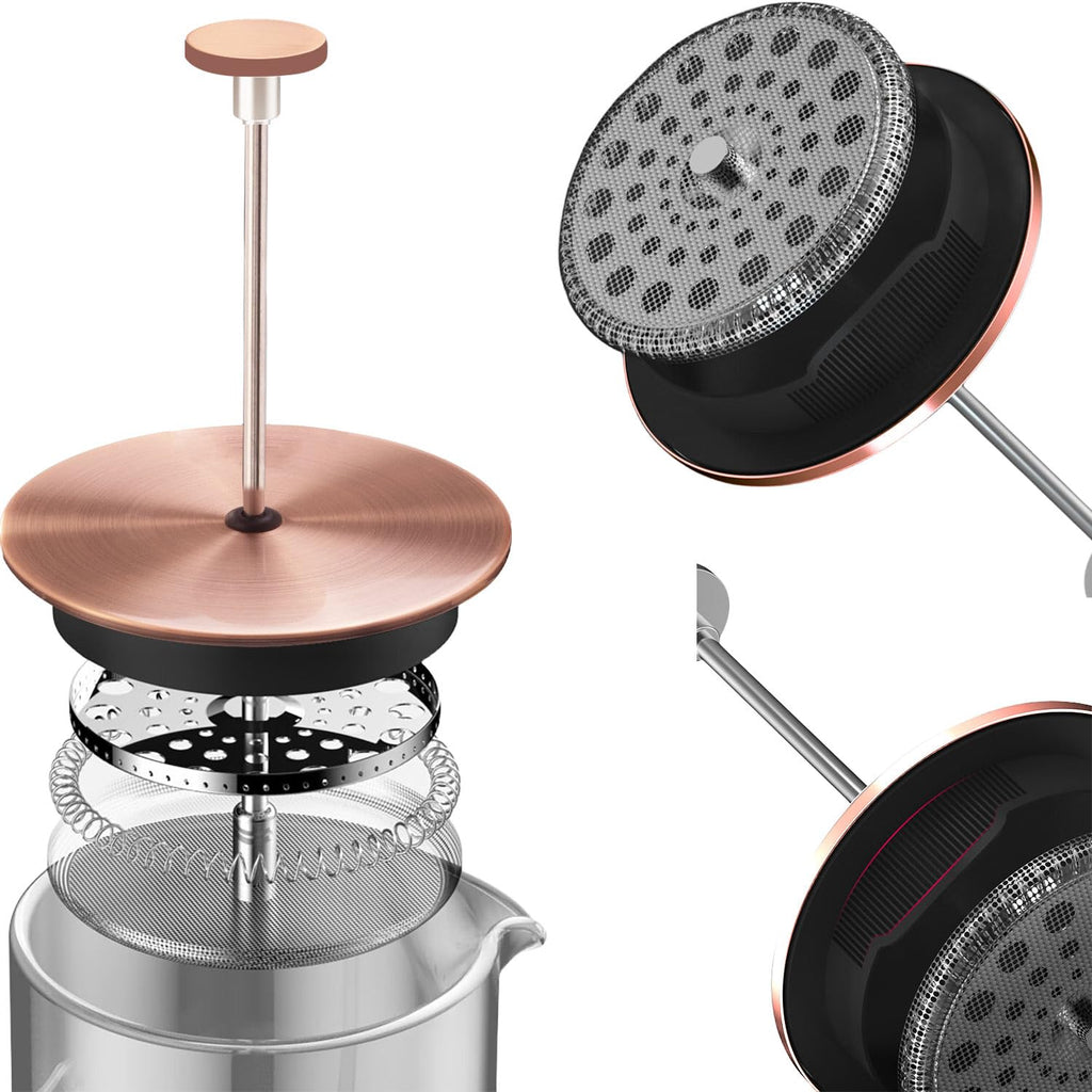 8 Cups 34 oz Stainless Steel French Press Coffee Maker A707