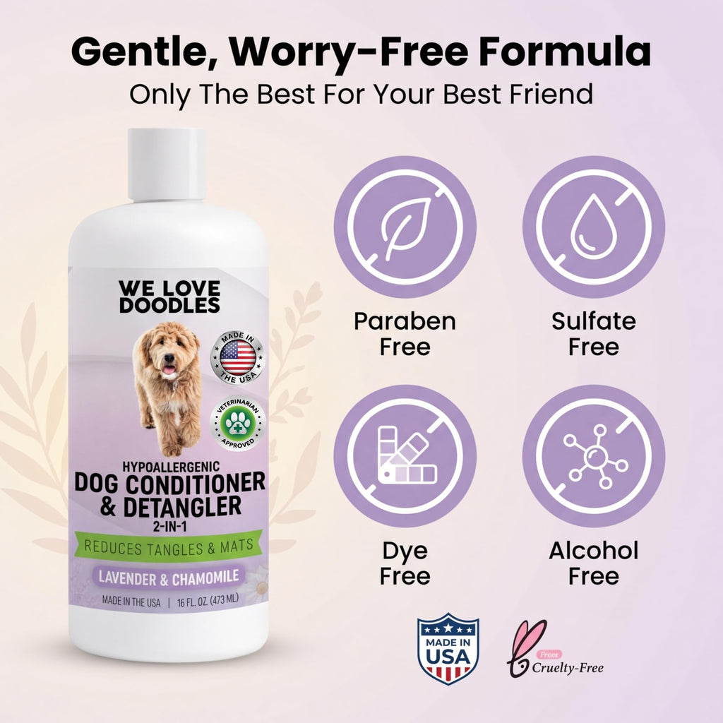 2-in-1 Dog Conditioner & Detangler, Lavender, 16OZ W423