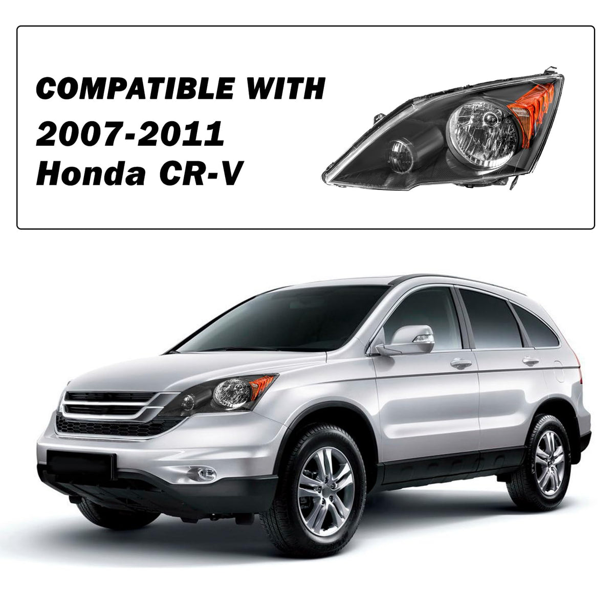 Black Headlight Replacement B895688