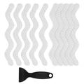 24 PCS Anti Slip Shower Stickers with Scraper O499955