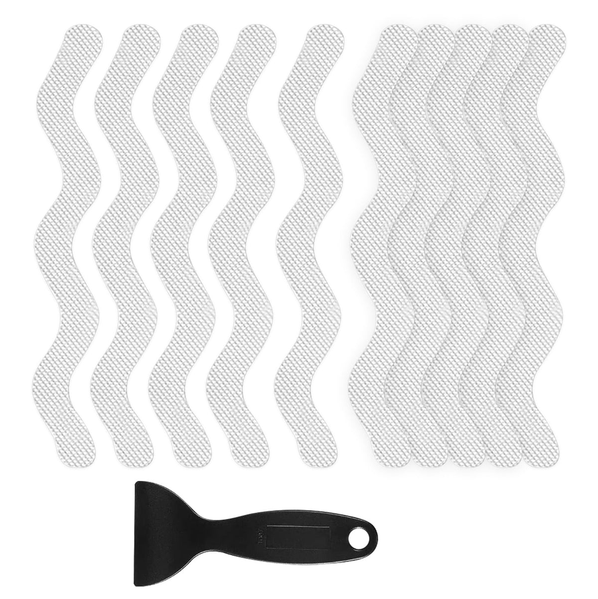 24 PCS Anti Slip Shower Stickers with Scraper O499955