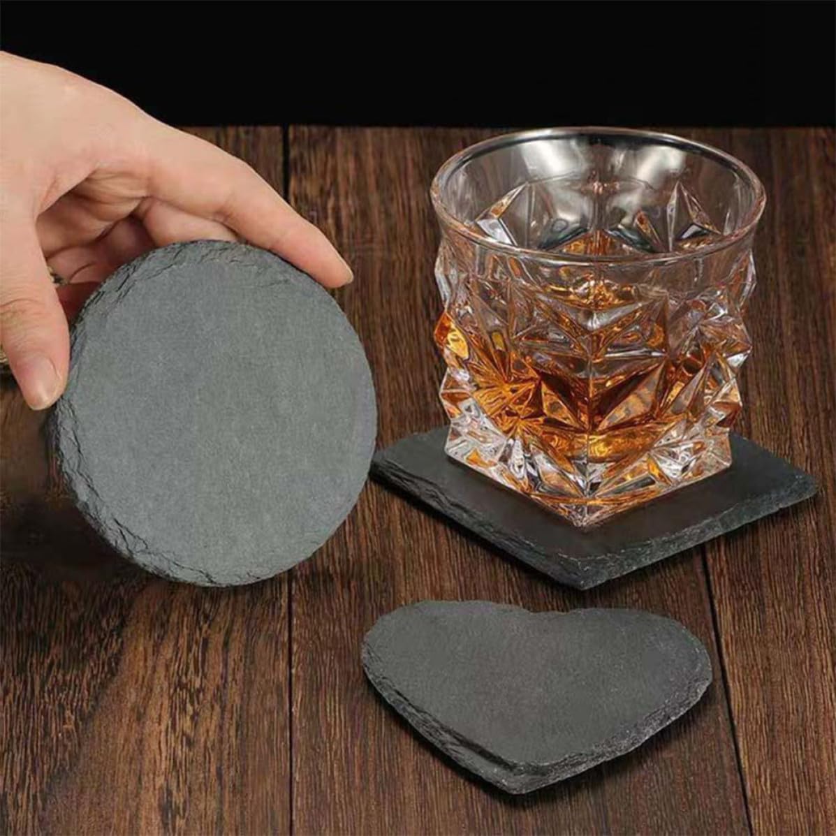 Natural Stone Coasters Set 12pcs E8152