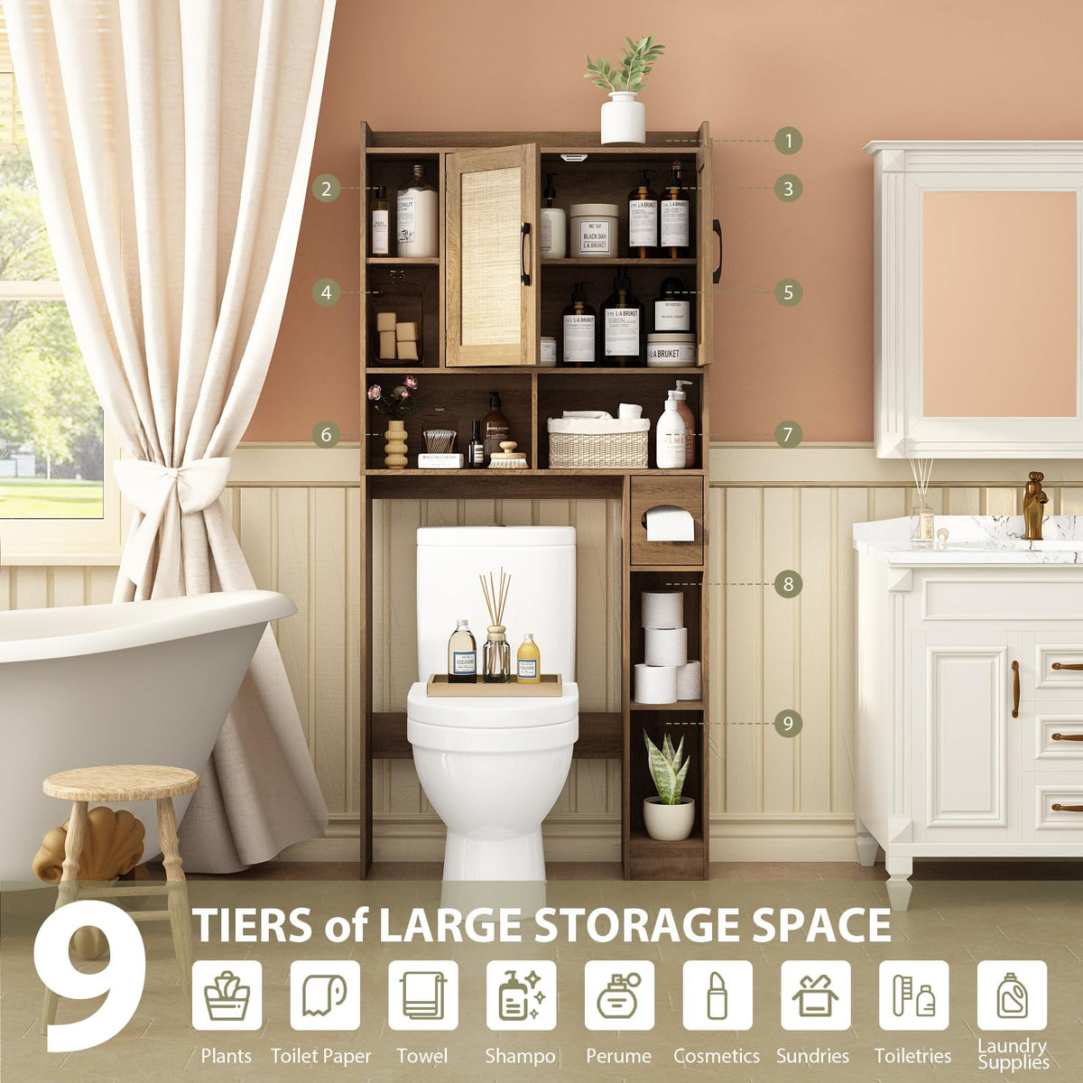 Over The Toilet Storage Cabinet G8385