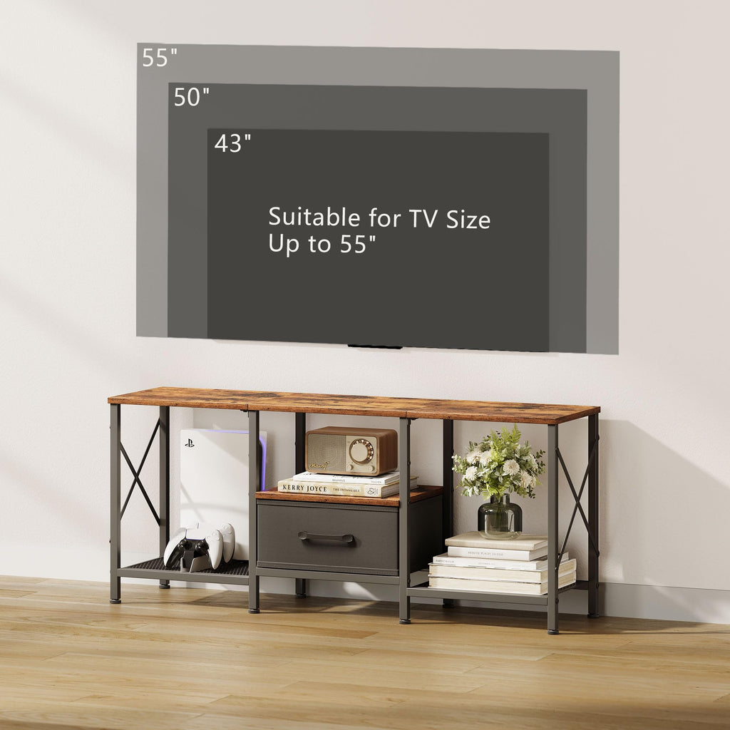 Fabric Drawer TV Stand for 50 55 Inch TV X99909