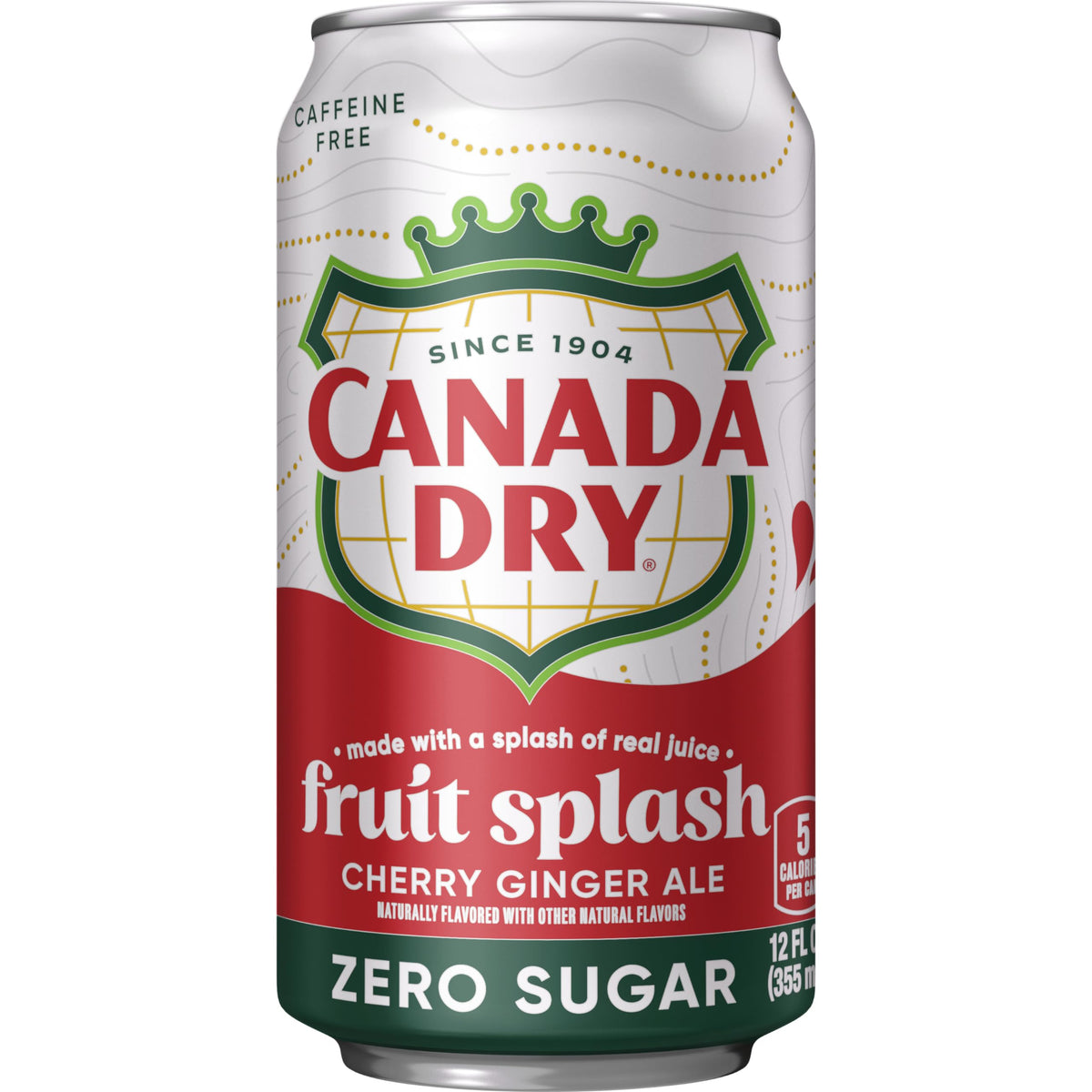 Zero Sugar Cherry Ginger Ale Soda, 12 fl. oz. Cans, 12 Pack J23639