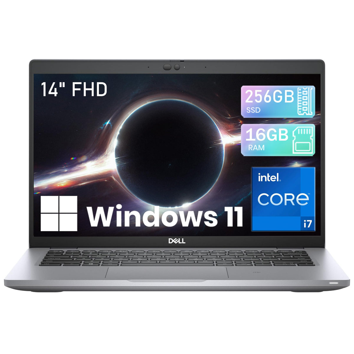 14" FHD Business Laptop i7 16GB RAM 256GB SSD Windows 11 Pro L7679