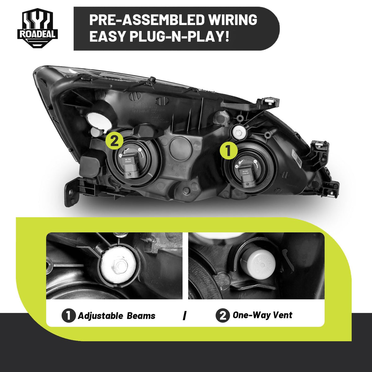 Headlights for Honda Accord Y94075