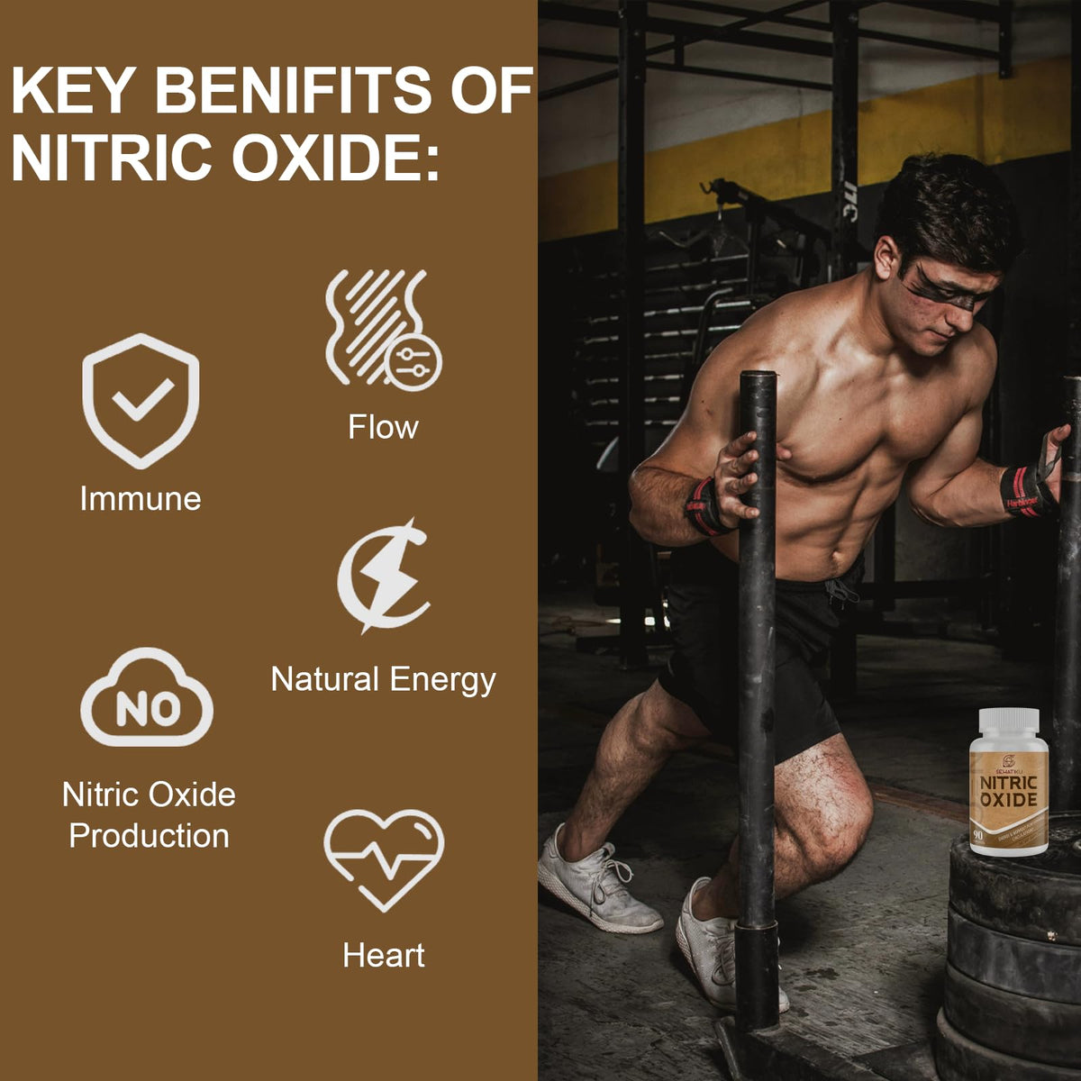90 Capsules Nitric Oxide Supplement X700965