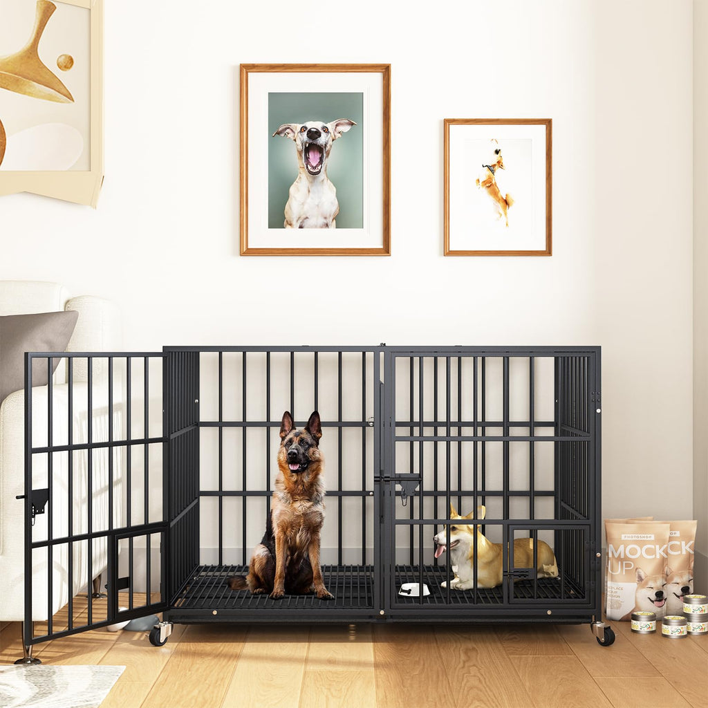 42 Inch Heavy Duty Metal Dog Crate with Divider A22545