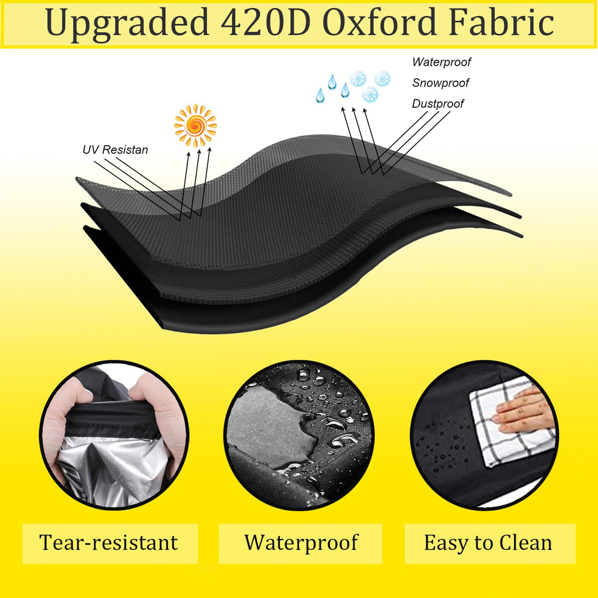 Waterproof 420D Oxford Patio Furniture Cover S23194