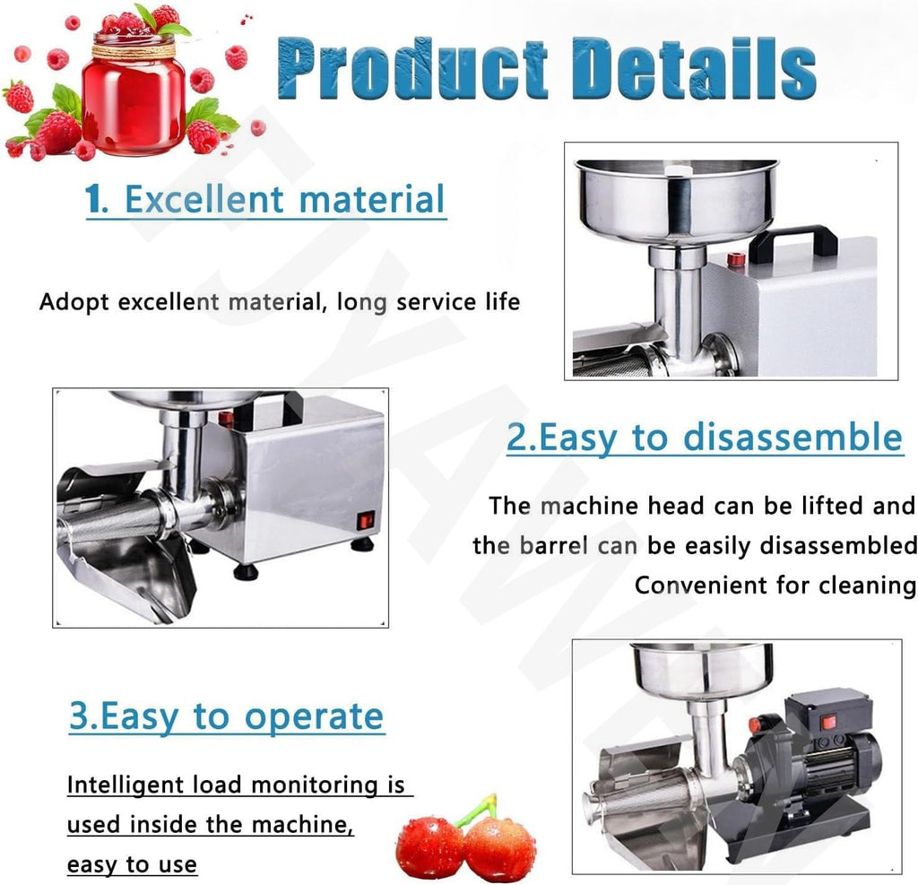 Electric Stainless Steel Tomato Strainer Machine W6837