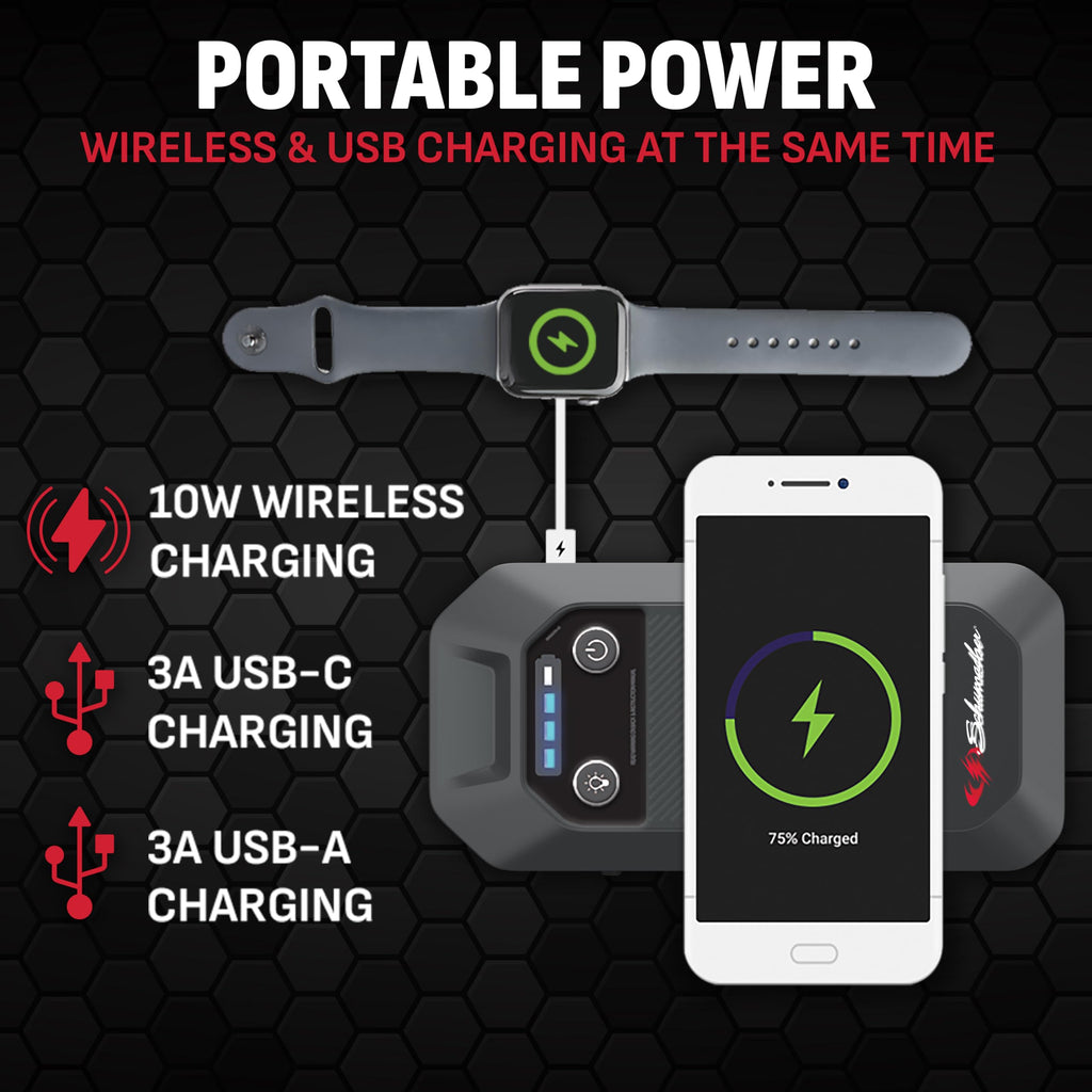 Portable Car Battery Jump Starter & Power Bank A50539