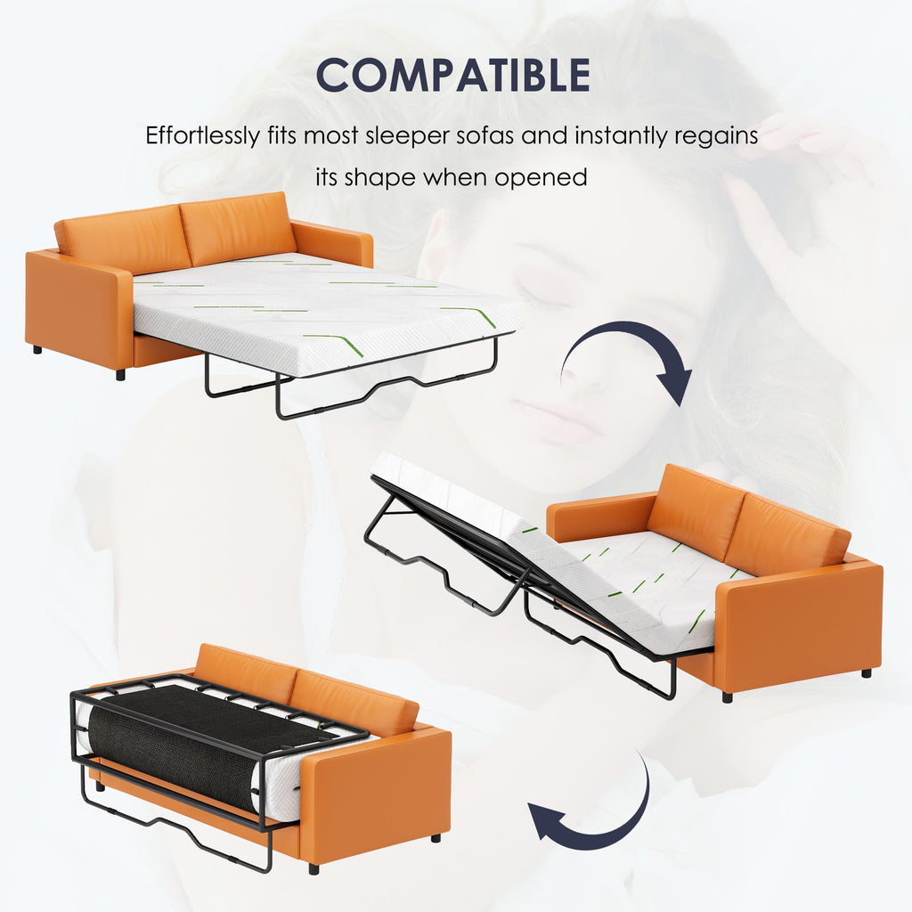 White Queen Sofa Bed Mattress Replacement V3068