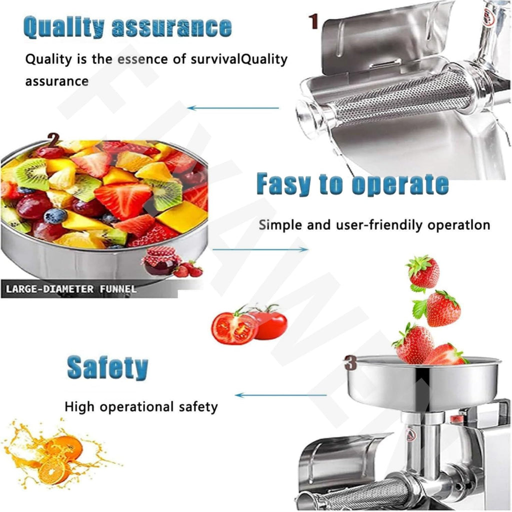 Electric Stainless Steel Tomato Strainer Machine W6837