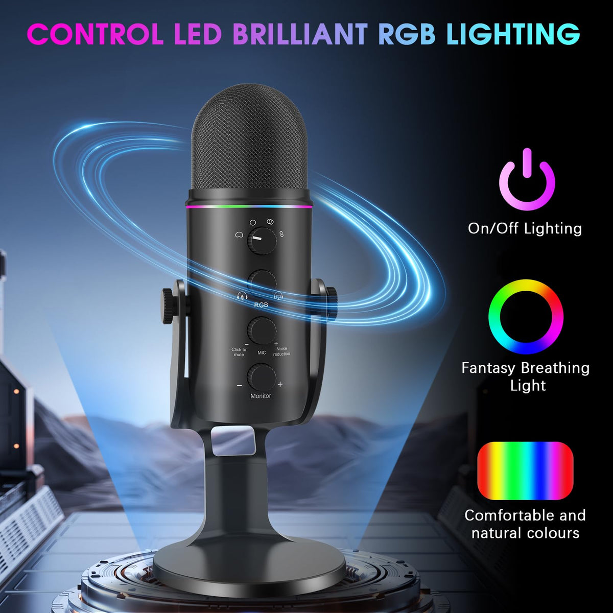 USB Multipurpose Condenser Microphone with 4 Recording Patterns X530542