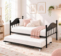 Black Daybed with Pop Up Trundle Q47415