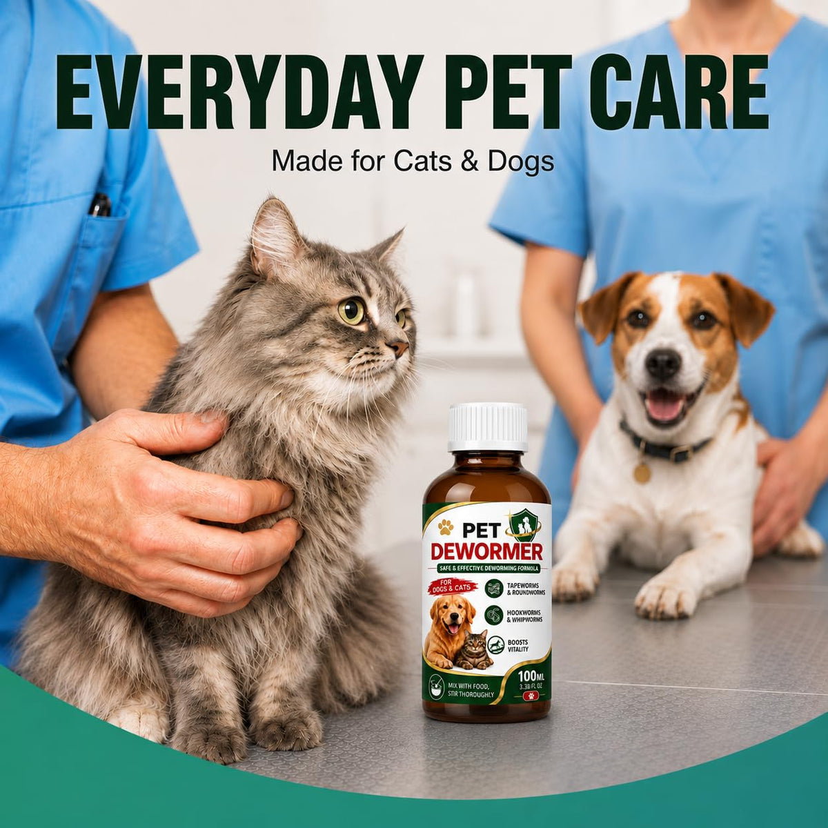 Praziquantel & Pyrantel Pamoate Oral Suspension for Dogs & Cats 3.38 fl oz T4565