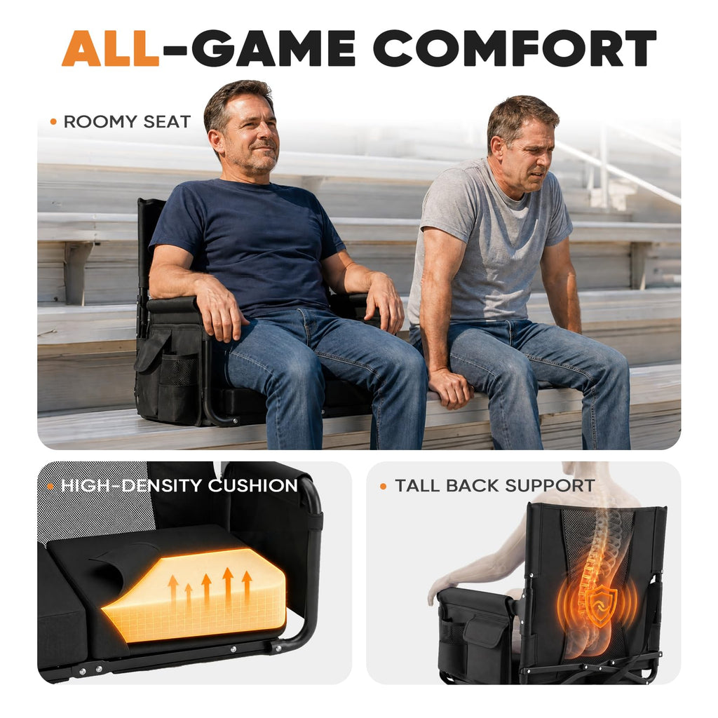 Stadium Seats with Back Support, Armrests & Cushion R631