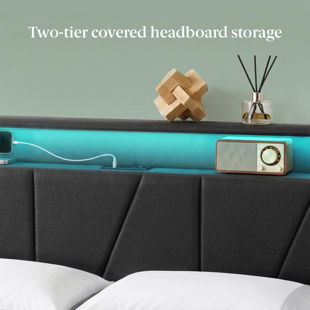 Upholstered Platform Bed Frame Full Y5818