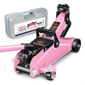 Low Profile Hydraulic Trolley Floor Jack 1.5 Ton Pink N351