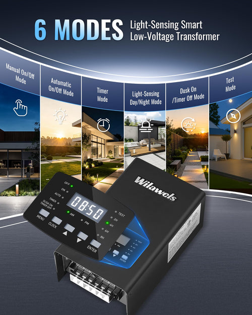 300W Low Voltage Landscape Transformer U4471