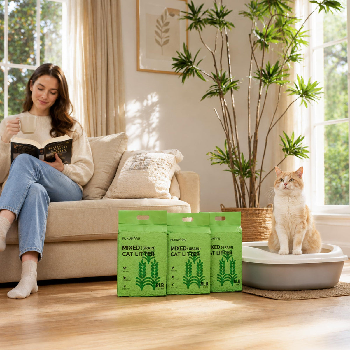 Clumping Tofu Cat Litter 18 lb M64509