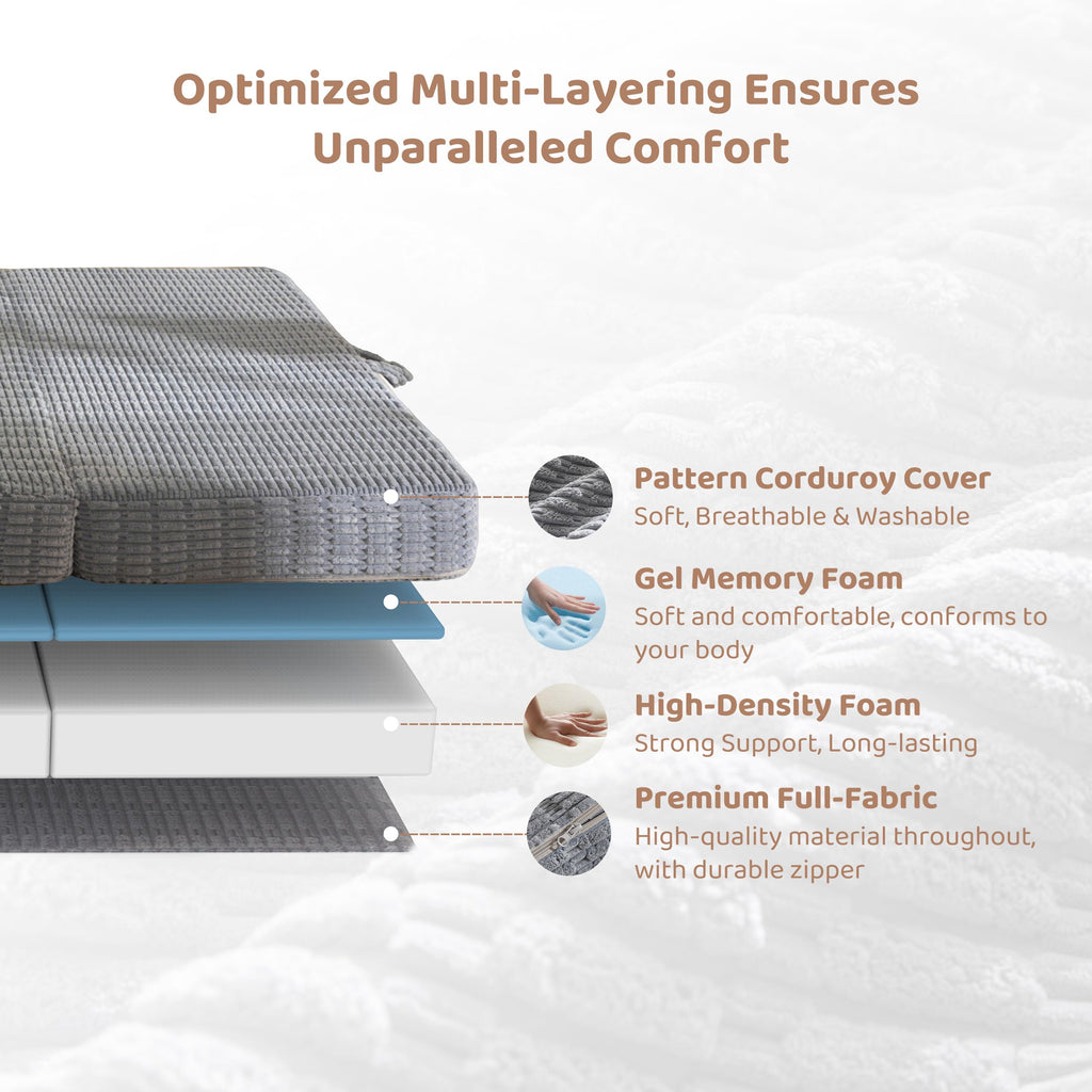 Memory Foam Tri-Folding Mattress N605