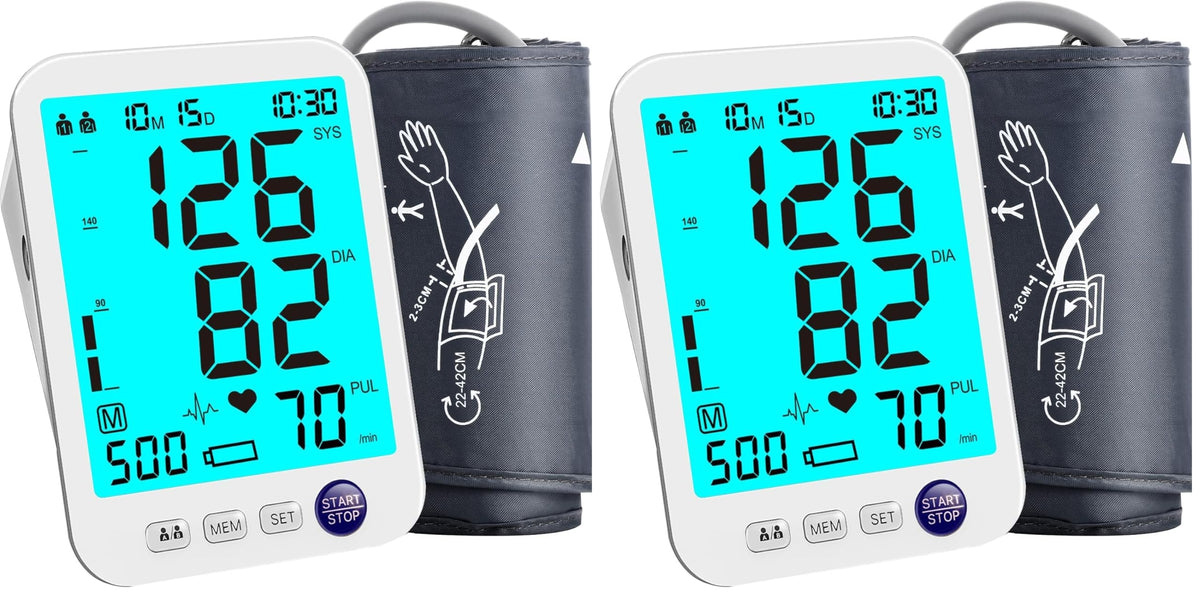 Automatic Digital Blood Pressure Monitor Upper Arm Adjustable Cuff B166465