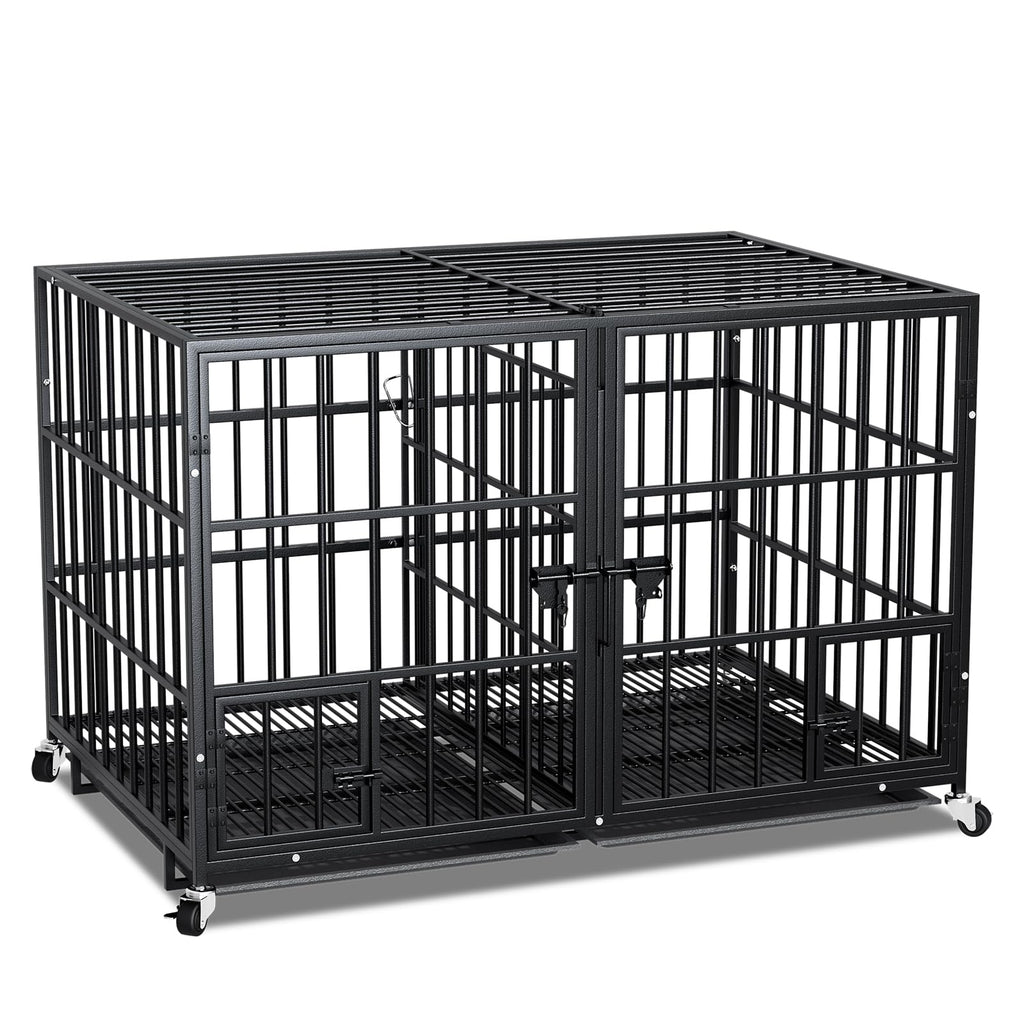 42 Inch Heavy Duty Metal Dog Crate with Divider A22545