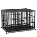 42 Inch Heavy Duty Metal Dog Crate with Divider A22545