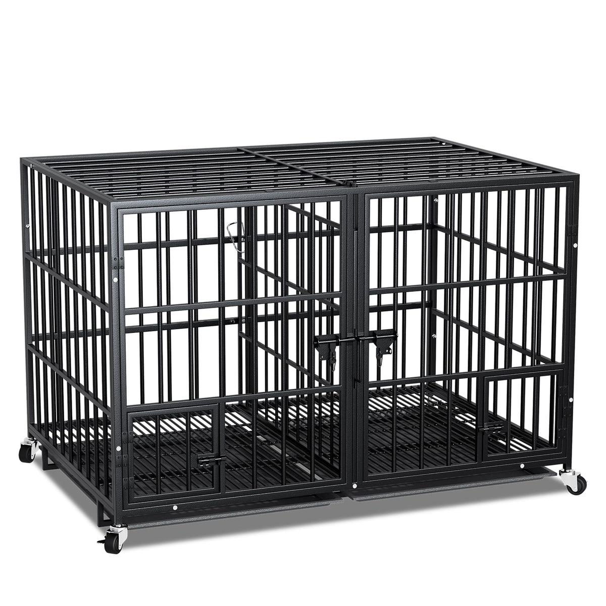 42 Inch Heavy Duty Metal Dog Crate with Divider A22545